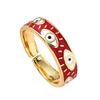 Bague mauvais oeil rouge